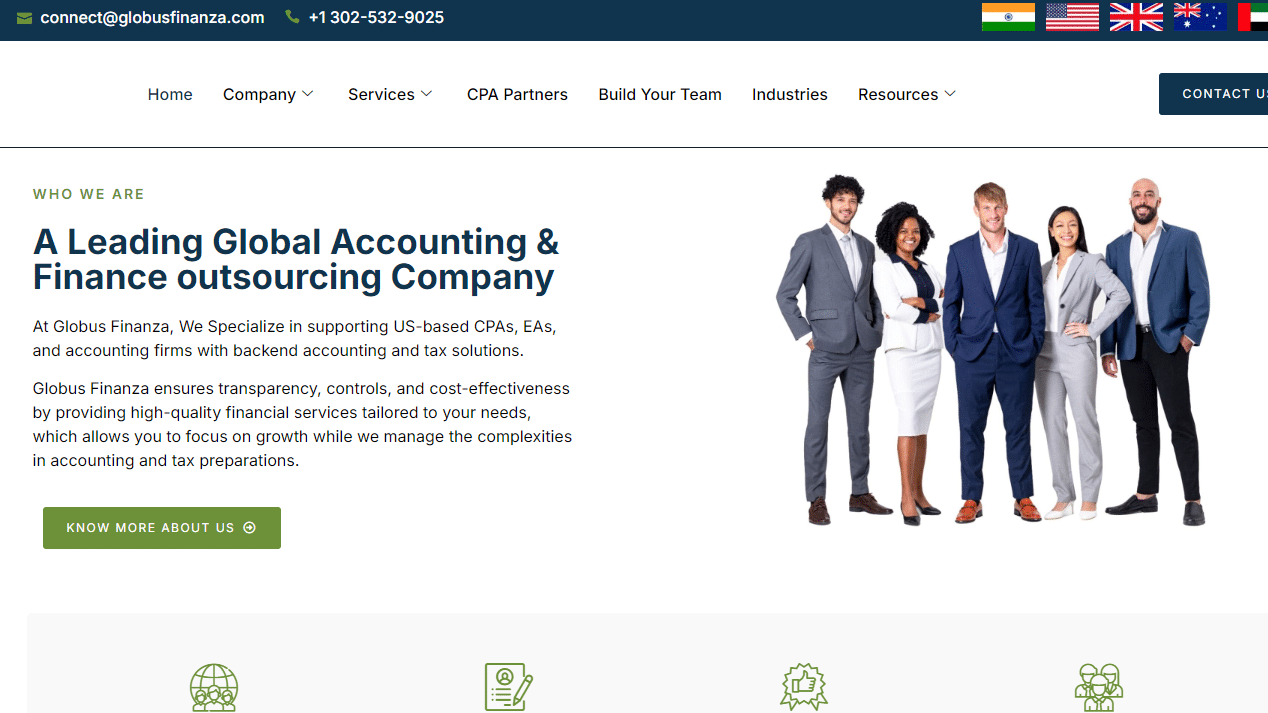 Globus Finanza One of the best outsourced accounting firms for cpas.